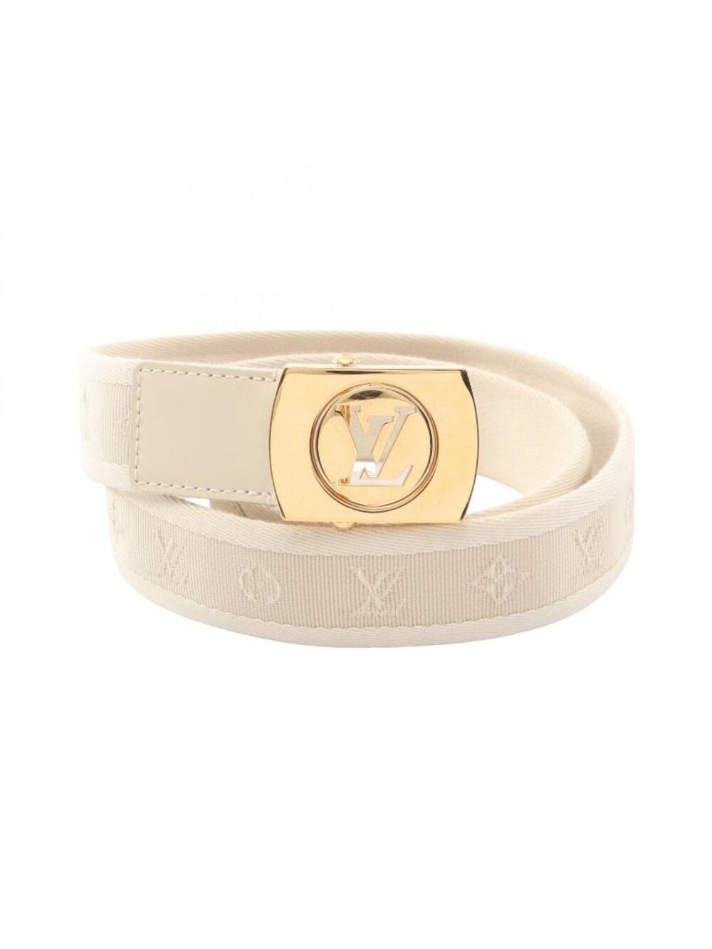Louis Vuitton Belt Ceinture Fortune Monogram Canvas Leather